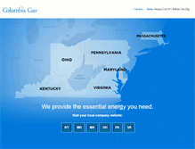 Tablet Screenshot of columbiagas.com